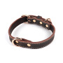 Manufacturer wholesale brown adjustable dog leather collar