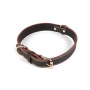 Manufacturer wholesale brown adjustable dog leather collar