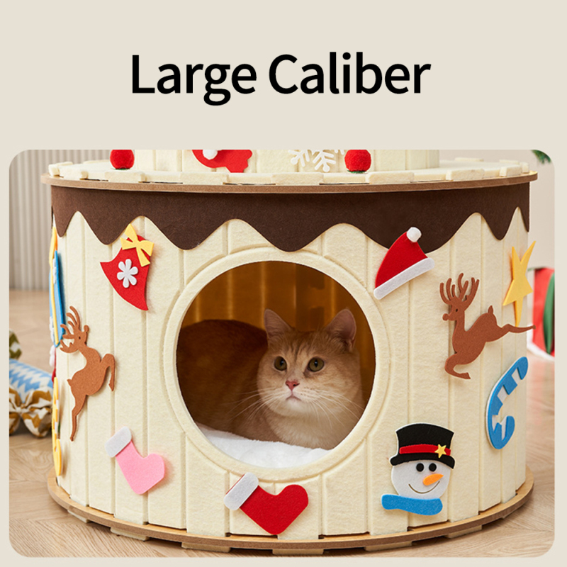 Wholesale Cake Design Felt Detachable Indoor House Cat Home