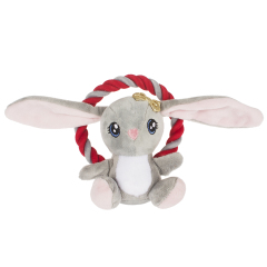 wholesale cute rabbit bear plush chew squeaky christmas pet dog toys