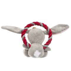 wholesale cute rabbit bear plush chew squeaky christmas pet dog toys