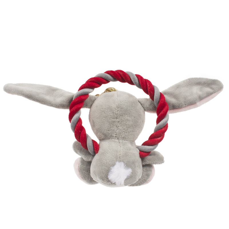 wholesale cute rabbit bear plush chew squeaky christmas pet dog toys
