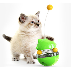 Manufacturer wholesale tumbler blue pink green yellow dog cat feeder toys