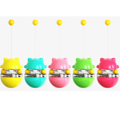 Manufacturer wholesale tumbler blue pink green yellow dog cat feeder toys