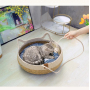 Wholesale Cooling Summer Rattan Cat Straw Weaving Bed