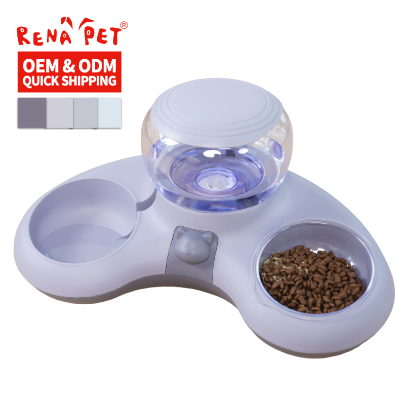 Wholesale Plastic Pet Feeder Cat Dog Food Bowl and Water Dispenser