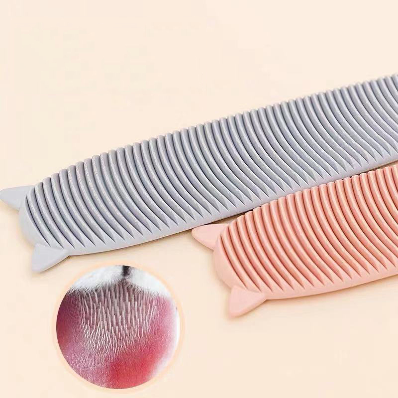 Manufacturer wholesale ABS pink grey cat tongue design comb with ear