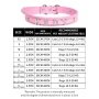 Wholesale DIY Adjustable PU Leather Dog Collar with Shinning  Letter