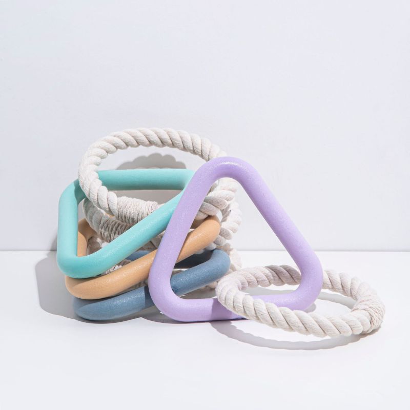 Manufacturer wholesale custom logo chew dog TPR rope toys
