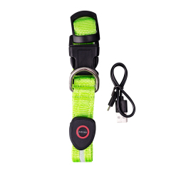 Manufacturer wholesale USB charging nylon dog led collars