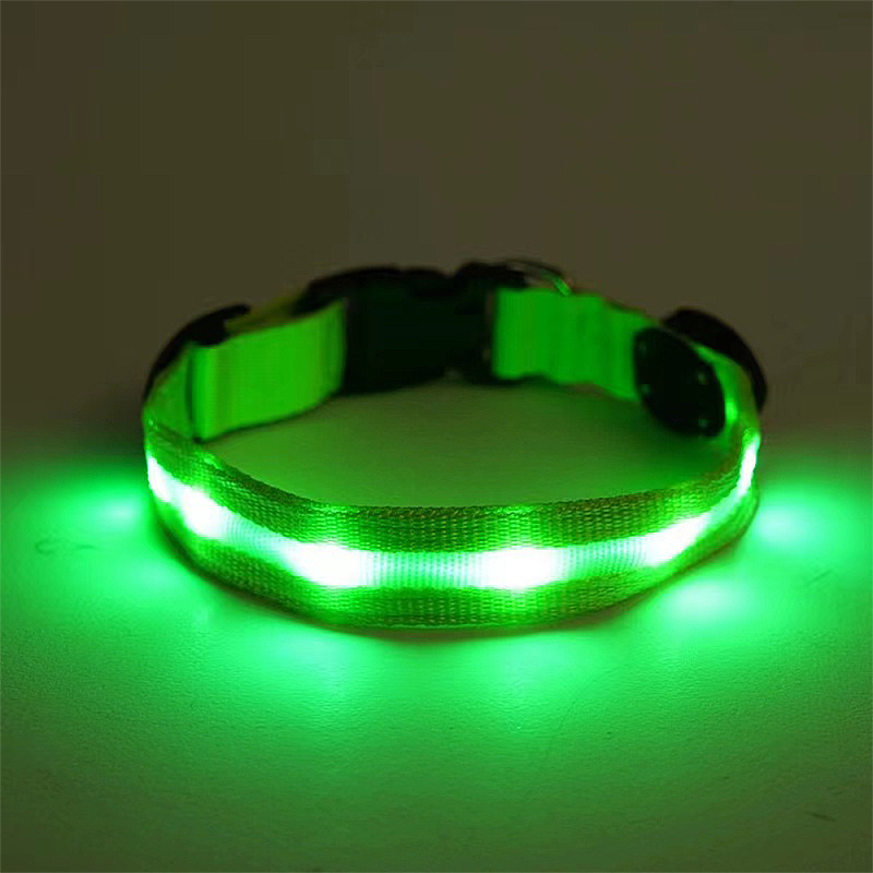 Manufacturer wholesale USB charging nylon dog led collars