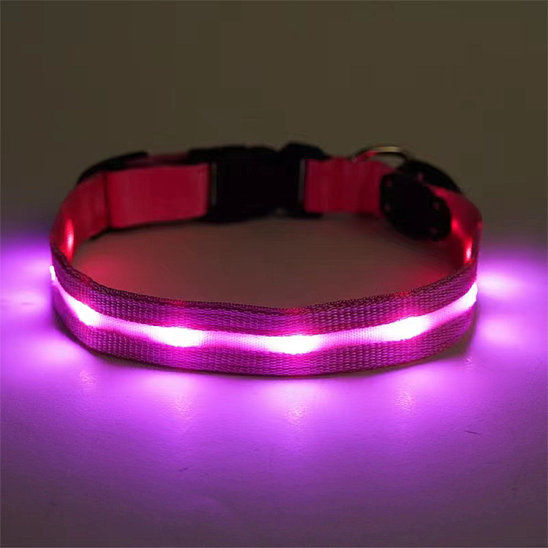 Manufacturer wholesale USB charging nylon dog led collars