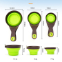 Manufacture Wholesale Newest Custom Sealing Clip Folding Dog Food Spoon Measuring Pet Food Scoop