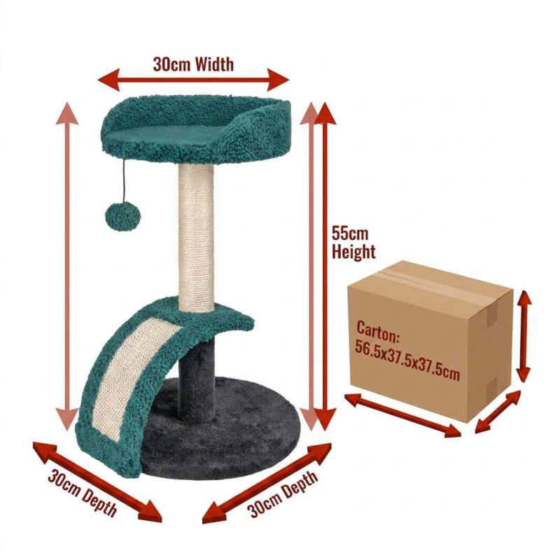 Manufacturer Wholesale Short Plush Sisal Durable Cat Scratcher