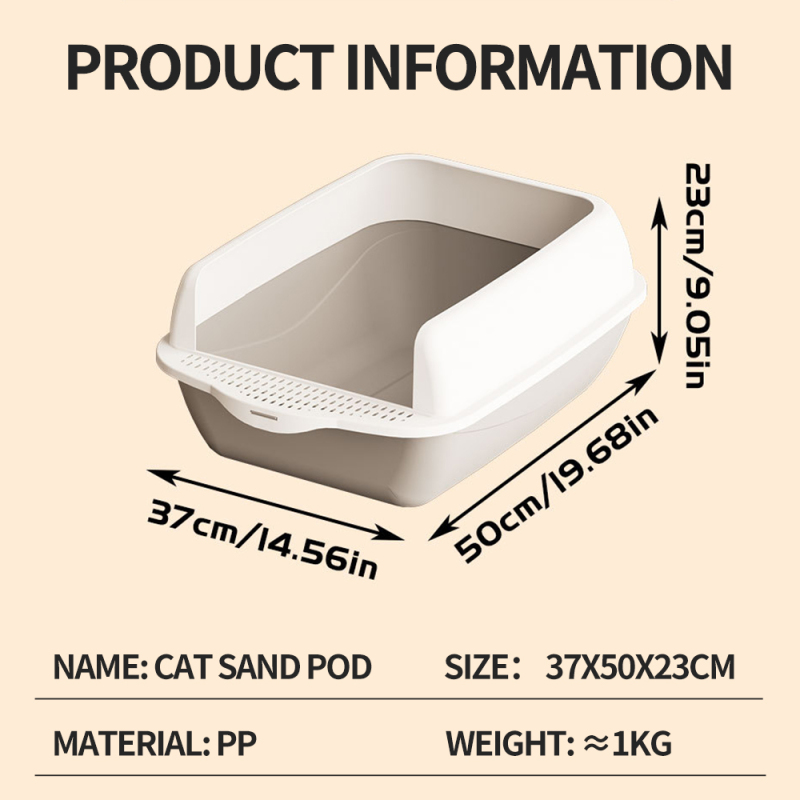Wholesale Plastic Detachable Cat Litter Box