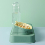 Manufacturer wholesale pet product plastic dog bowl with water bottle dispenser