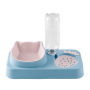 Manufacturer wholesale pet product plastic dog bowl with water bottle dispenser