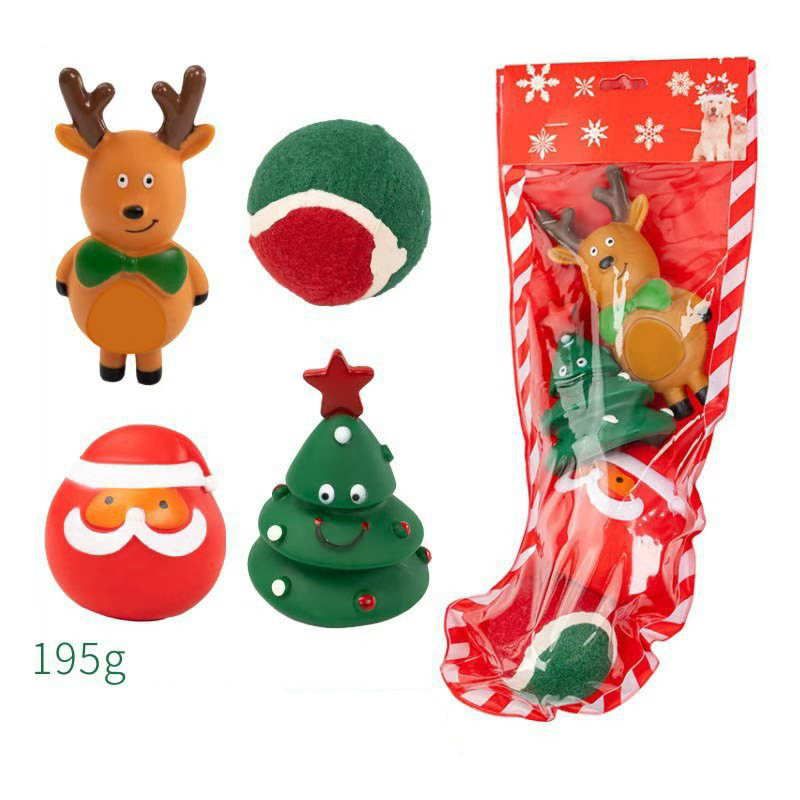 Wholesale Chew Rope Vinyl Ball Dog Pet Christmas Toys