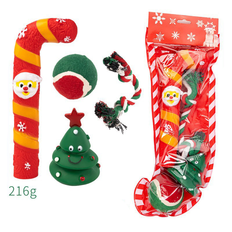 Wholesale Chew Rope Vinyl Ball Dog Pet Christmas Toys