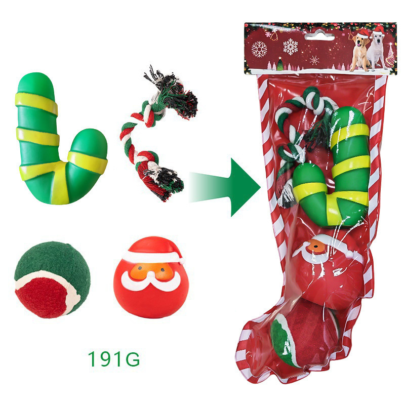 Wholesale Chew Rope Vinyl Ball Dog Pet Christmas Toys