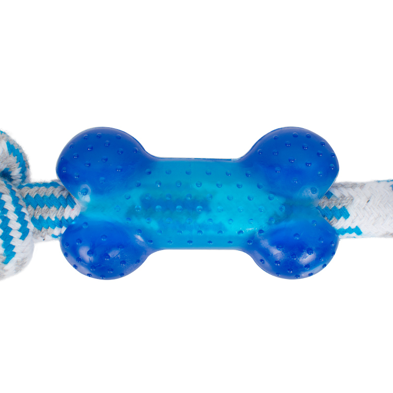 Manufacturer wholesale chew blue pet dog tpr cotton rope set toy