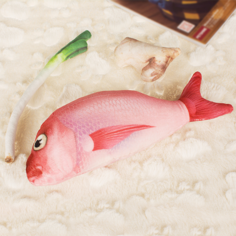 china wholesale manufacturers ginger scallion fish cat toy set