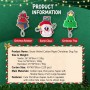 Wholesale Custom Logo Chew Rope Squeaky Plush Dog Toys Christmas