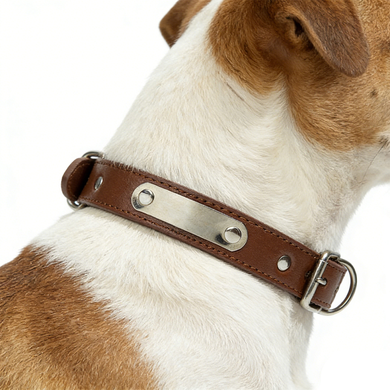 Wholesale Custom Logo Cheap Adjustable PU Leather Dog Collar