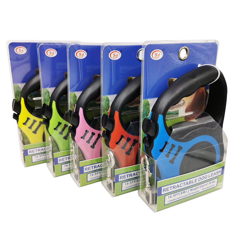 Manufacturer wholesale custom logo pet product dog automatic retractable leash