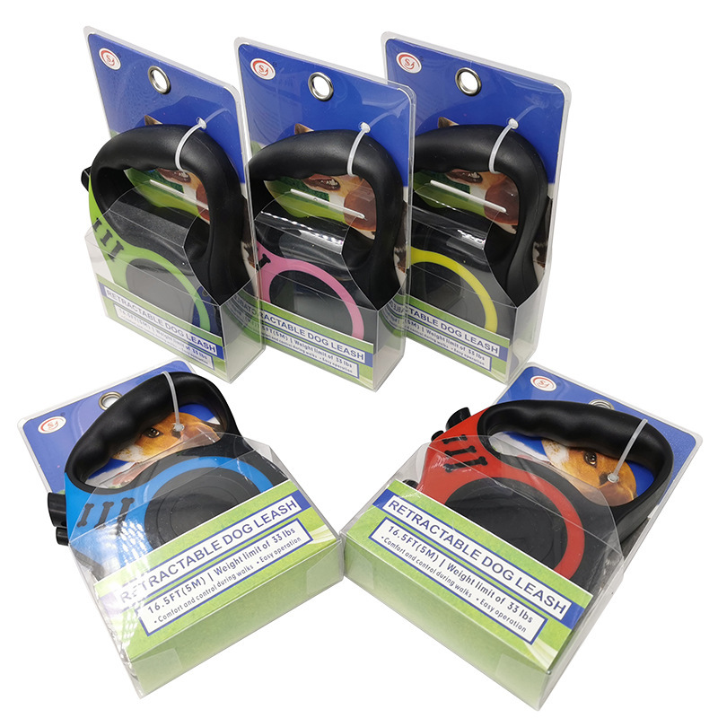 Manufacturer wholesale custom logo pet product dog automatic retractable leash