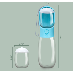 Manufacturer wholesale pink white blue dog food storage water bottle