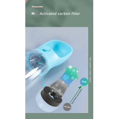 Manufacturer wholesale pink white blue dog food storage water bottle