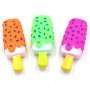 Manufacturer wholesale pink green orange ice cream shape dog vinyl toys