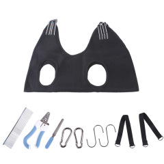 Manufacturer wholesale comb nail clippers hair remover pet grooming hammock set