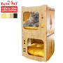 Wholesale One Two Layer Detachable MDF Board Cat House Indoor