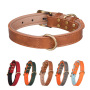 Wholesale Custom logo Adjustable Dog Leather Collar