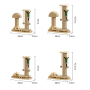 Manufacturer Wholesale Beige MDF Board Wooden Toy Cat Scratcher