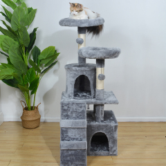 Manufacturer wholesale sisal short plush stable cat tower