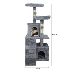 Manufacturer wholesale sisal short plush stable cat tower