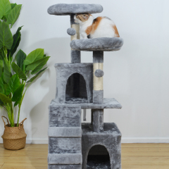 Manufacturer wholesale sisal short plush stable cat tower