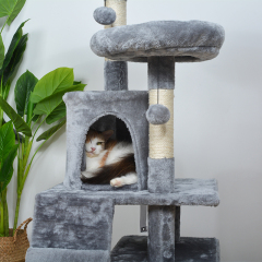 Manufacturer wholesale sisal short plush stable cat tower