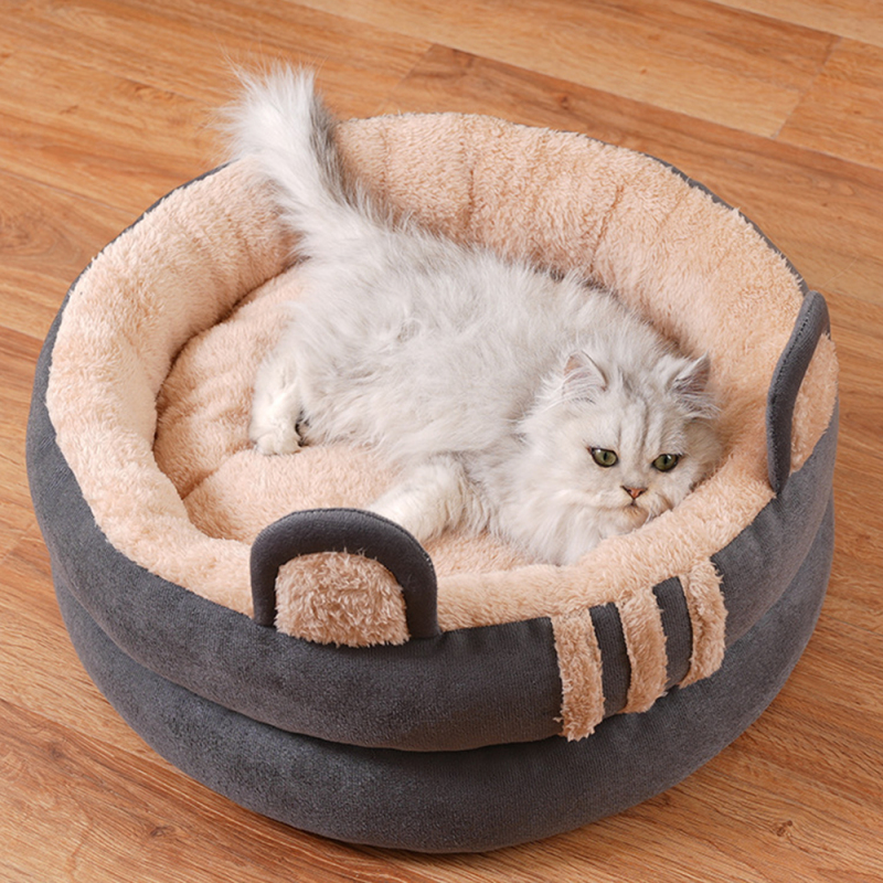 Wholesale Anti-Slip Bottom Plush Dog Cat Round Bed