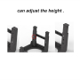 Manufacturer wholesale black raised adjustable height elevated dog two bowls