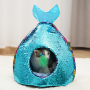 Manufacturer wholesale  colorful mermaid design winter warm cat tent bed