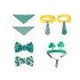 Manufacturer Wholesale Green Series  Bandana Bow Tie Pet t Shirt Dog Dresses