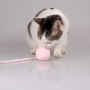 Manufacturer wholesale pink yellow grey cat plush ball toys