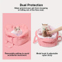 Manufacturer Wholesale Custom logo Pink Luxury Portable Carrier Pet Dog Car Seat Bed