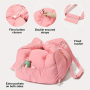 Manufacturer Wholesale Custom logo Pink Luxury Portable Carrier Pet Dog Car Seat Bed