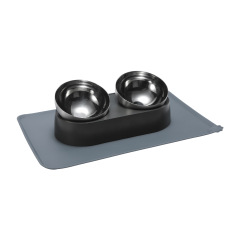 Wholesale Stainless Steel Single Two Dog Cat Elevated Bowls