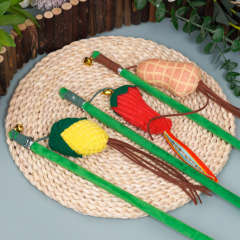 Manufacturer wholesale plush cat teaser stick product